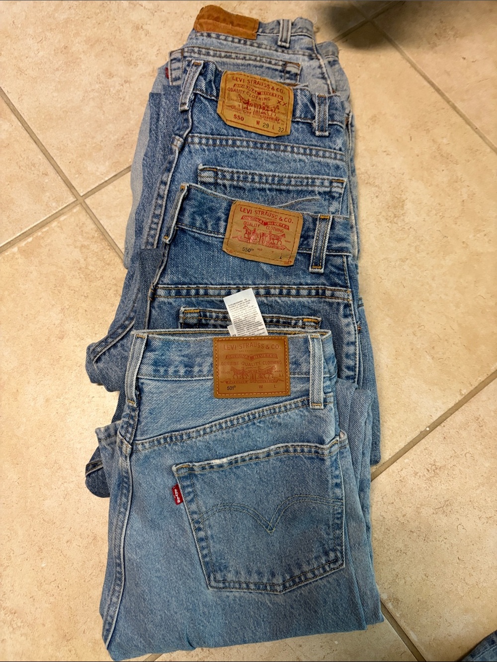 Levi's Light Blue Straight-Leg Denim Jeans